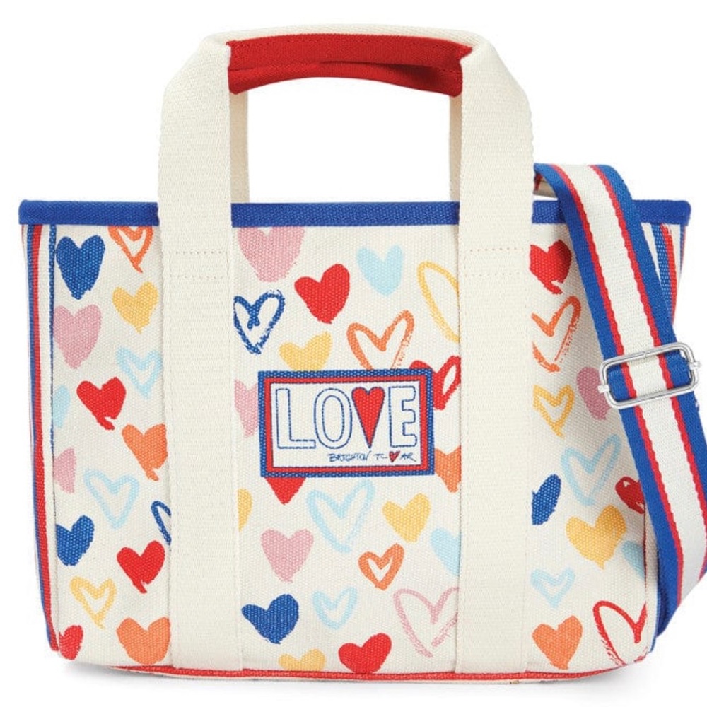 NWT Brighton Red White And You Mini Tote